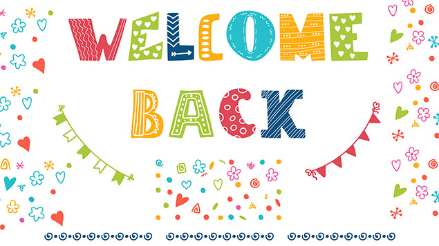 welcome back to work sign